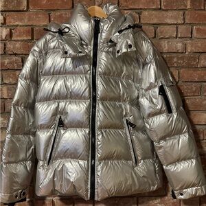 SAM. Shiny Silver and Black Jacket